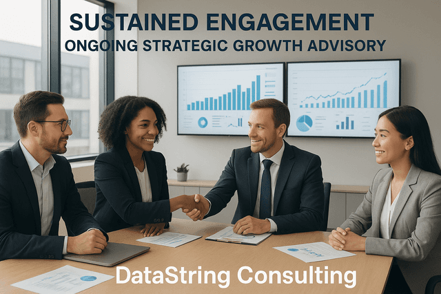 Ongoing strategic growth advisory collaboration showing long-term client partnership and performance tracking